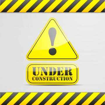 Under construction sign Stock Illustration