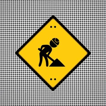 Under construction sign Stock Illustration