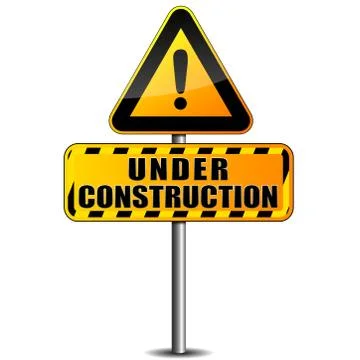 Under construction sign Stock Illustration