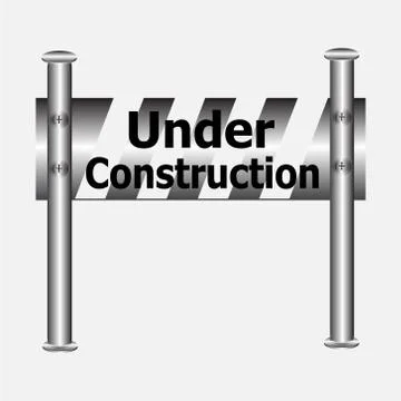 Under construction sign 스톡 일러스트