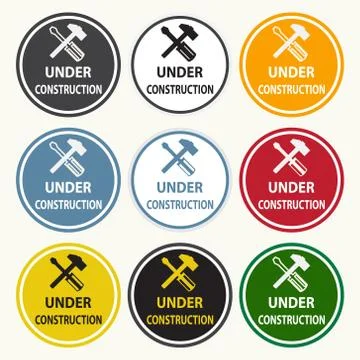 Under construction sign Stock-Illustration