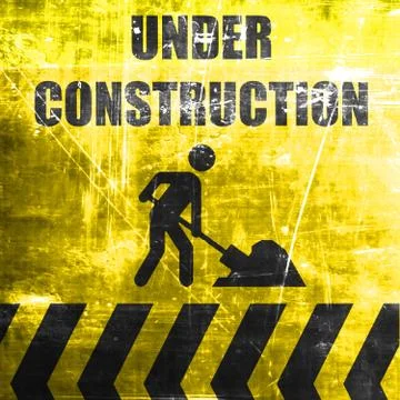 Under construction sign Stock Illustration