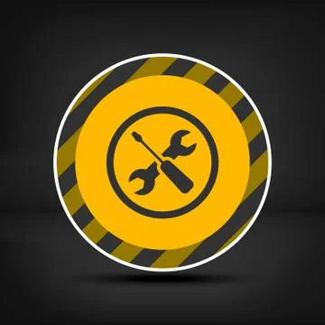 Under construction sign Stock Illustration