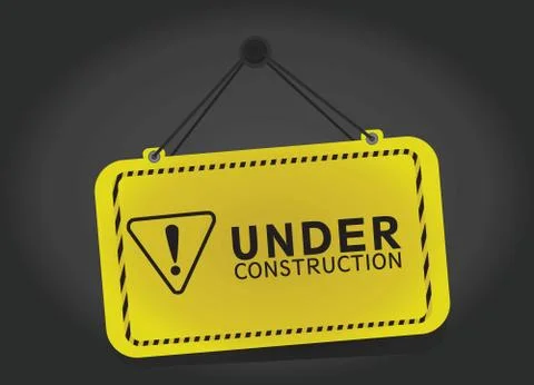 Under construction sign Stock Illustration