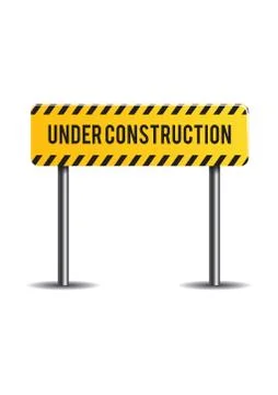 Under construction sign Stock Illustration