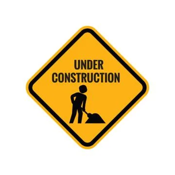 Under construction sign Stock Illustration
