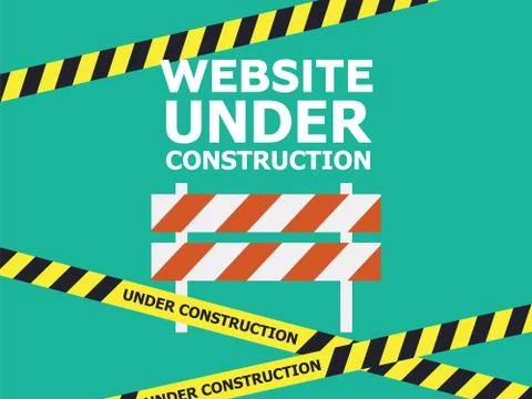 Under Construction Sign. Under construction website page Stock Illustration