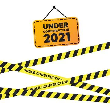 Under Construction Sign. Under construction website page Stock Illustration