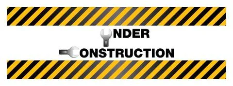 Under construction sign; vector Stock Illustration