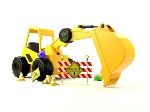 Under construction site image Stock Illustration