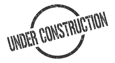 Under construction stamp Stock Illustration