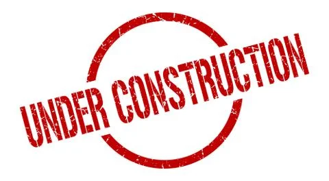 Under construction stamp Stock Illustration