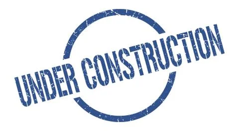 Under construction stamp Stock Illustration