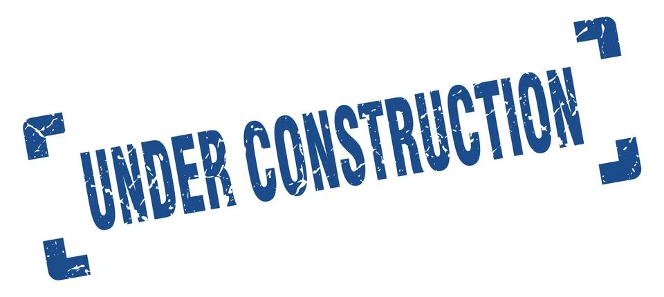Under construction stamp. under construction square grunge sign. under constr Stock Illustration