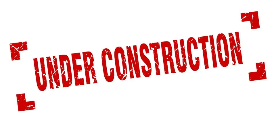 Under construction stamp. under construction square grunge sign. under constr Stock Illustration