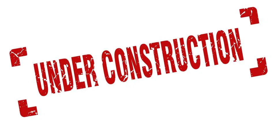 Under construction stamp. under construction square grunge sign. under constr Stock Illustration