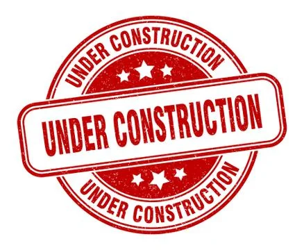 Under construction stamp. under construction round grunge sign. label Stock Illustration