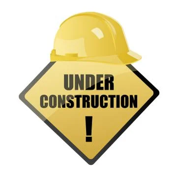 Under construction symbol Illustrazione stock