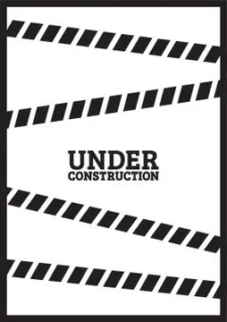 Under construction template design Stock Illustration
