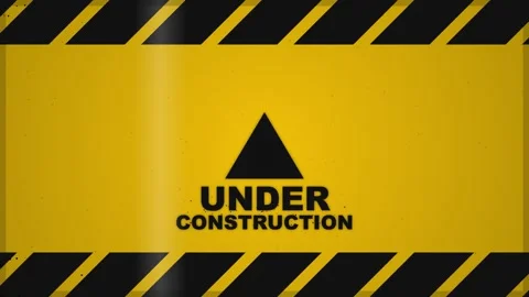 Under construction text Animation Stock Footage 336160112
