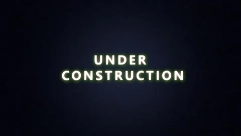 Under construction text animation with intentional glitch effect Stock-Footage 337236776