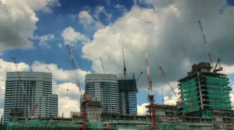 Under construction time lapse Stock Footage 10828118