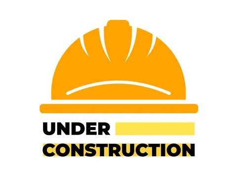 Under construction vector poster sign Stock Illustration