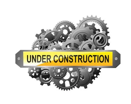 Under construction web page Stock Illustration