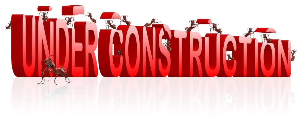 Under construction webpage or website building Ilustración de archivo