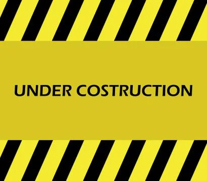 Under construction on white background Stock Illustration