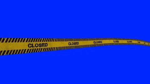 Under construction yellow tape animation Stock-Footage 103385255