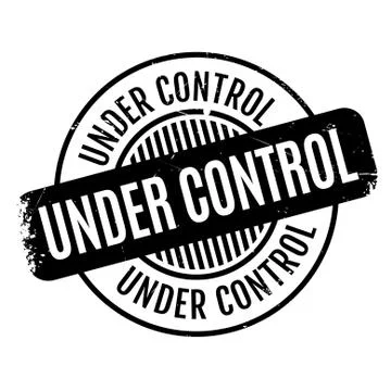 Under Control rubber stamp Stock Illustration