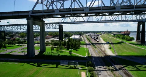 Under the Crescent City Connection Stock Footage 150678379