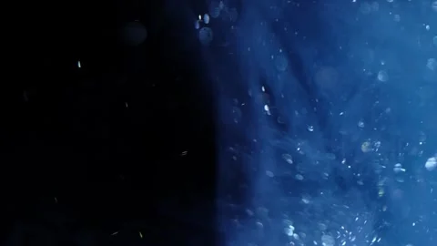 Under Deep Sea Water Moving Particular Cloud Stock Footage 318844971