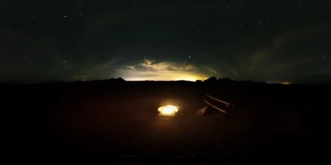 Under the Desert Stars VR 2 Stock Footage 255004349