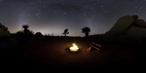 Under the Desert Stars VR Stock Footage 255004045