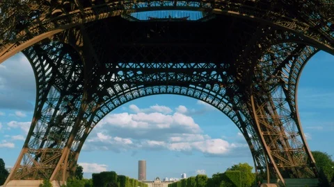Under the Eiffel Tower, Paris Stock Footage 96107151