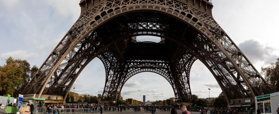 Under the Eiffel Tower Stock Photos