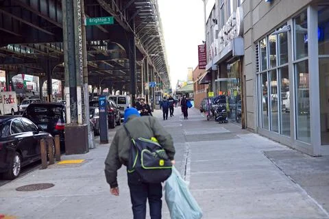 Under the elevated at Coney Island Stock-Fotos
