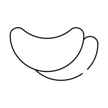 Under-eye patches accessory line icon vector illustration Stock Illustration