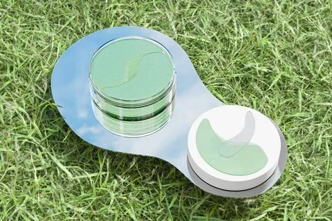 Under Eye Patches packaging mockup, Hydrogel eye mask Ilustración de archivo