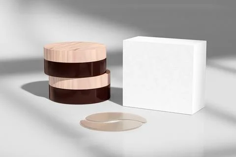 Under Eye Patches packaging mockup, Hydrogel eye mask Ilustración de archivo