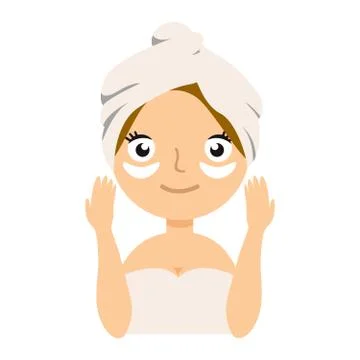 Under eyes mask vector Stock Illustration