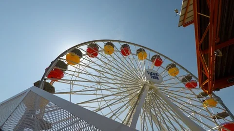 Under Ferris Wheel Stock Footage 93169006