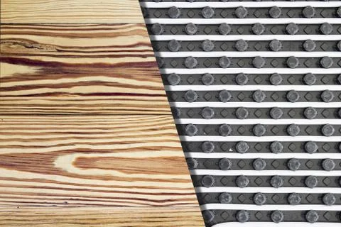 Under floor heating system Stock Photos