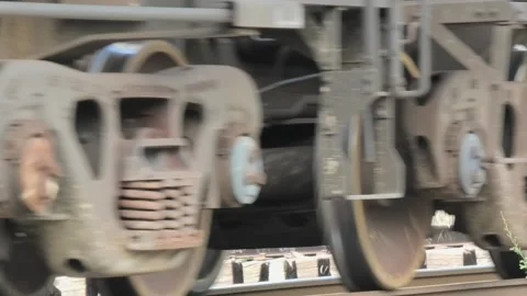 Under Freight Train Video stock 233023680