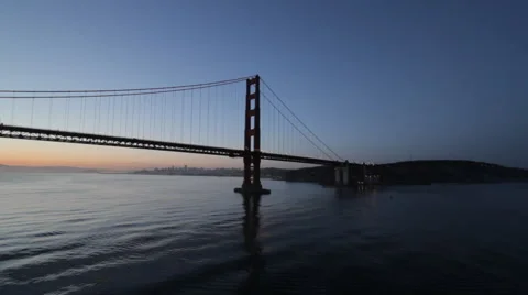 Under the Golden Gate Bridge Stock Footage 56444042