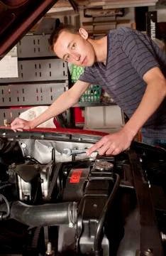 Under the hood Stock Photos