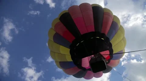 Under hot air balloon Stock Footage 20484046