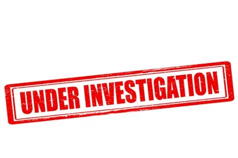 Under investigation Stock Illustration